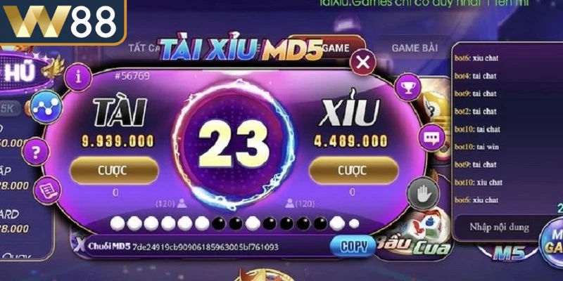 MD5 Tài Xỉu Hướng Dẫn Cách Chơi Công Bằng Minh Bạch 2 MD5 Tài Xỉu là sự kết hợp giữa trò chơi truyền thống và thuật toán